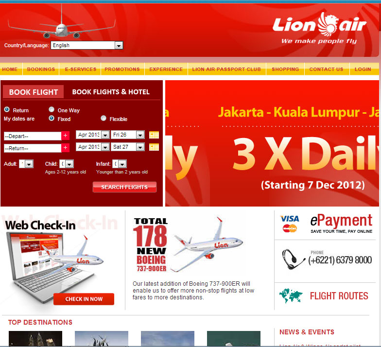 Website Lion Air