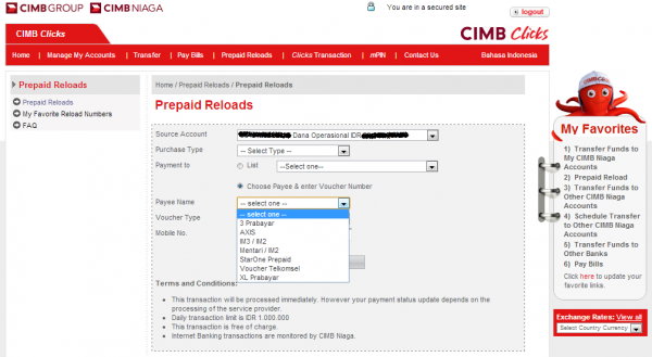 Cara Membeli Pulsa Lewat Ebanking CIMB Niaga | Saran2.com